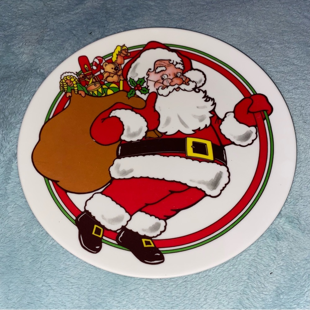 Texas Ware Santa Melamime Plate